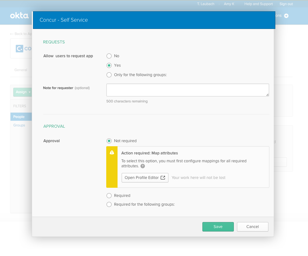 When the dependent setting is selected.